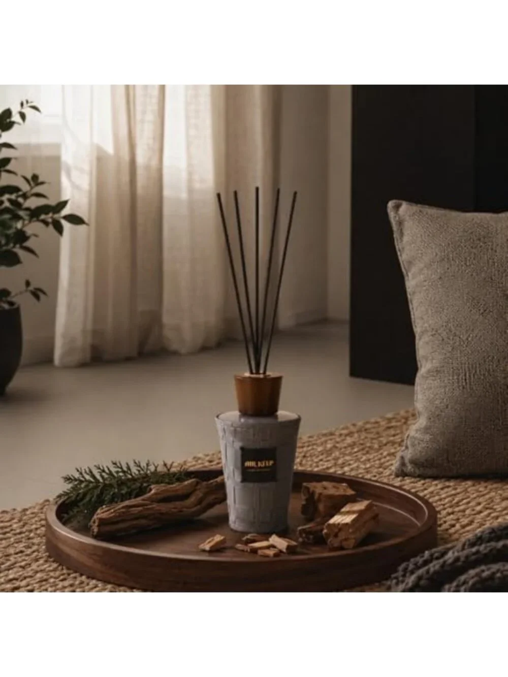 Cedar Wood Reed Diffuser for Home Fragrance, 5.1 fl oz - Aromatherapy Decor